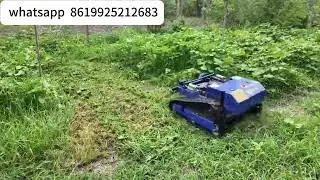 Intelligent remote-controlled mowing and snow removal all-in-one machine