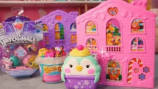 PollyPocket Snow Sweet Penguin & Christmas Wonderland House Dolls Playset Hatchimals  ASMR