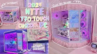 DIY + Unboxing New PC Case| HYTE Y70Touch 4K LED | Cute Border Frame For My Monitor and PC ₊✩‧౨ৎ˚₊✩‧
