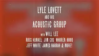 Will Lee - Playing with Lyle Lovett tonight in Cherokee, Tx!