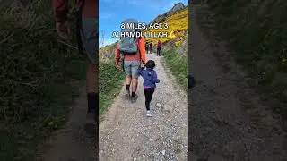 8 MILES, AGE 3, ALHAMDULILAH  💪 #hiking #kids #daughter #children #walescoastpath #muslimhikers