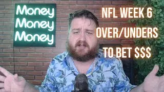 NFL WEEK 6 OVER/UNDER VEGAS SPREAD PICKS TO BET $$$