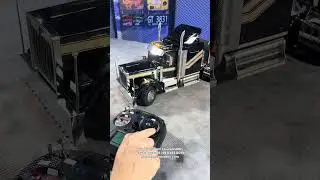 Steering wheel on ST8 controller for Tamiya Grand hauler #rc #tamiya #haul
