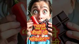चॉकलेट शुरू में मसालेदार ही थी 🍫😲#shorts