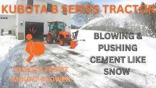 #57 Part 2 First Winter Snow Blow 2022: Kubota Blower Struggles