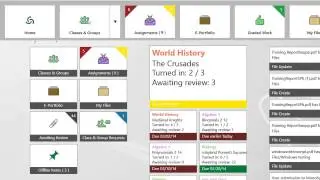 eBackpack Windows 8 App - Home Screen & Navigation