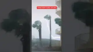 Storm and heavy rain in dubai today 💦💦 #dubai #rain #flood #uae😢😢