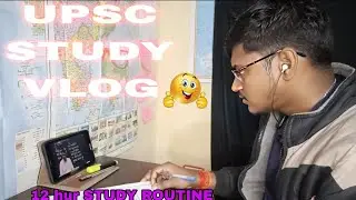 12hur study routine Daily struggle life #motivation #mostbrilliantanswersofupscipsias #studytips 