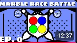 Blue vs Green vs yellow vs red by algodoo ep 0 marble battle