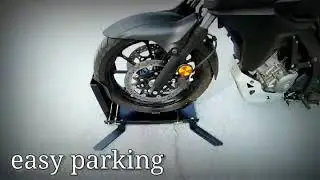Wheel chock stand motorcycle.  www.blacksmith011.com