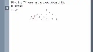 Find the 7th term in the expansion of the binomial.