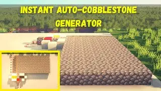 Instant Auto Cobblestone Generator in One Minute | Minecraft