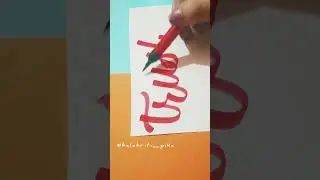Easy calligraphy idea #youtubeshorts #easycalligraphy #shorts
