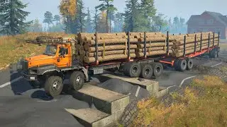 Truck vs Extreme Broken Road With Speed Bumps Ep23 | Snowrunner Gameplay #snowrunner #truck