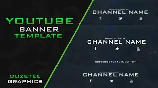 Free 2D Youtube Banner Template | 2015