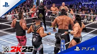 WWE 2K25 - Team Omos vs. Team Great Khali - 8-Man Elimination Tag Team Match | PS4™