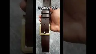 Leather belt - crafted from high quality leather with solid metal imported buckle