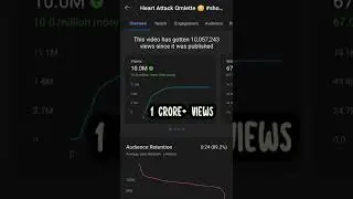 How Much YouTube Paid me for 1 Crore Views (10 Million ) 🤑💰 #shorts
