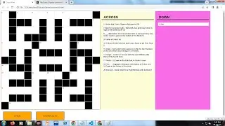 Crossword Puzzle | HTML | JS | CSS | Part 1