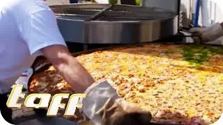 NEUER REKORD! Die gr&ouml;&szlig;te Lieferpizza der Welt kommt aus Deutschland | taff | ProSieben