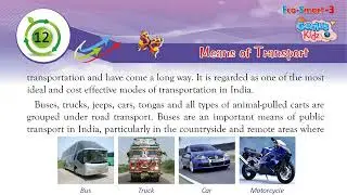 12-Means of Transport | Eco-Smart-3 | Environment Science-3 | Genius Kidz | School Learning