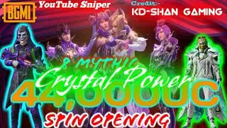 SPEND 44,000UC🤑🤑 FOR CRYSTAL POWER SPIN OPENING 🧐🧐😎😎(crate opening by Kd shan gaming)