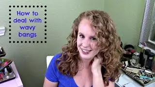 How to style wavy bangs