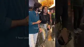Celebrity couple Amardeep chowdary with wife tejaswini gowda at Amb sumathi satakam movie show￼