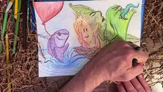 THIS MORNING! LIVE RANDOM DRAWING #127! #art #artist #liveart #draw #cartoon #illustration #surreal