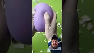 Squeezing balloon #oddlysatisfying #balloon #satisfying #asmrsound #ytshortsindia #viralshort #short