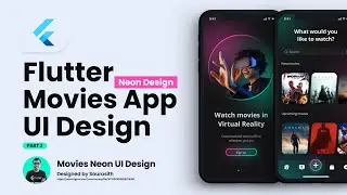 Flutter UI Tutorial - Designing Movies Neon App UI Design DesignCode (Figma to Flutter) [ PART 3 ]