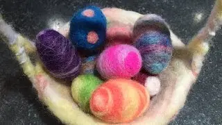 NEEDLE FELTING TUTORIAL - An easy egg project for beginners