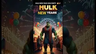 2026 new year party🥳🎉Thisvideoiscreatedforentertainmentandstorytelling purposes hulk new year hulk