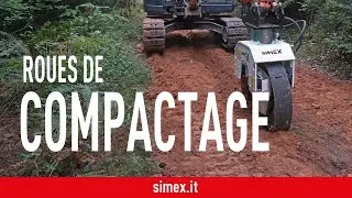 Roues de compactage vibrantes Simex CT 2.8B pour pelles