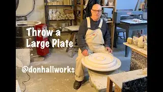 Throw a Large Pottery Plate