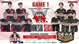GEEK FAM vs. DEWA UNITED | GAME 1 | MPL ID S12 | Playoffs Day 1 | English #mplids12