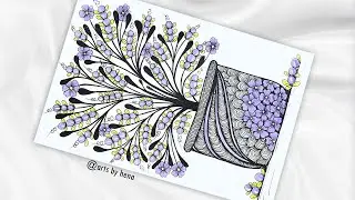 Zentangle Tree  | Zentangle Art| Zendoodle