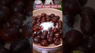 Best Way To Cook Chestnuts 🌰 #satisfying #short