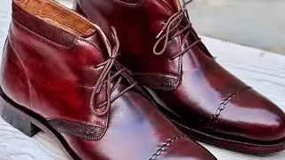 Process of Making handmade leather shoes 