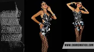 CHARISMATICO Jumbo Circular Sequin Dance Dress Extravaganza