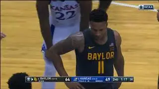 Kansas fans heading towards the exists during Baylor game