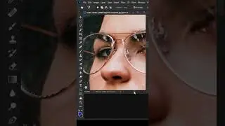 Photoshop Tutorial - Change Glass Color In Photoshop | Turn normal glass into sunglass #shorts