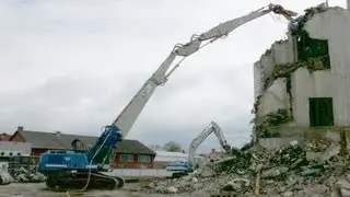 LIEBHERR 954 HRD LONGFRONT BAGGER ++ ATR ABBRUCH GETREIDESILO