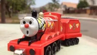 Thomas and Friends Character Red Engine James with no 5