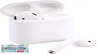 Apple Airpods Wireless Bluetooth In Ear Headset w Charging Case MMEF2AM A (Renewed)