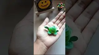 DIY Paper Quilling Tortoise 🐢😍//cute paper tortoise #papercraft #papertortoise #paperquilling