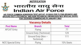 Indian Air force New Vacancies Updated 2021| 200+ New Central Posts | Teach., Non-technical #shorts