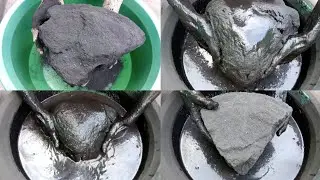 ASMR- Bomastik😍Charcoal storm🌪️🖤dry,💦,dipping crumbling🤤 | oddlysatisfying