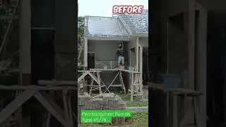 PROSES PEMBABGUNAN RUMAH TYPE 45/78 (LUX) #shorts