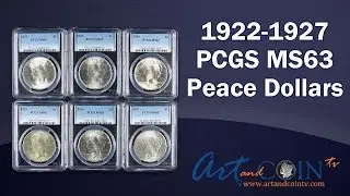 1922 - 1927 PCGS MS63 Peace Dollars at Art and Coin TV